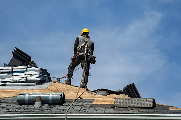 Professional Roof Replacement technician working in Tobyhanna, PA